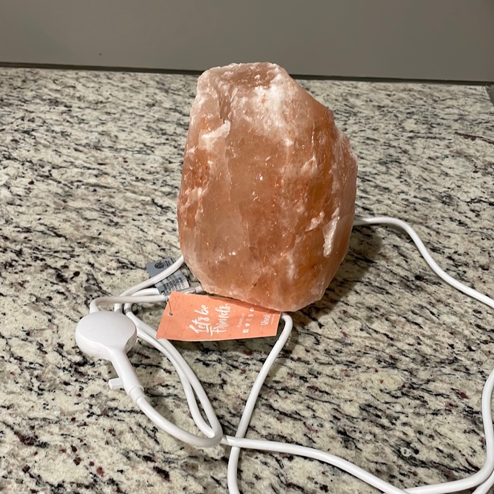 Salt lamp, never used.  Bought too many accidentally!